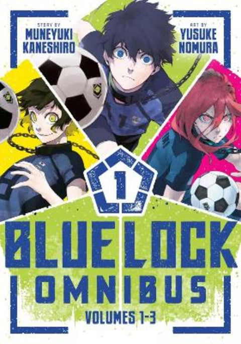 Blue Lock Omnibus 1 (Vol. 1-3) by Muneyuki Kaneshiro - 9798888778210