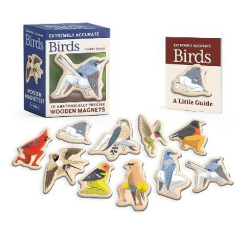 Extremely Accurate Birds Wooden Magnet Set by Tommy Siegel - 9798894140193