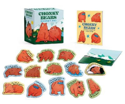 Chonky Bears Magnet Set by Sarah Radziminski - 9798894142333
