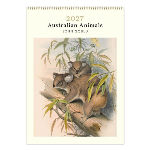 Australian Animals John Gould Calendar 2027