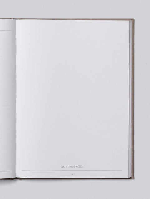 Baby Journal - The First Five Years Grey