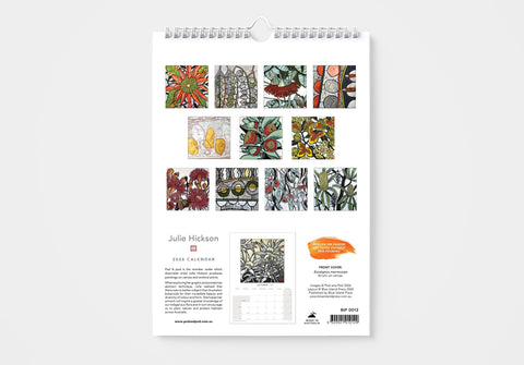 Julie Hickson Pod + Pod 2026 Wall Calendar