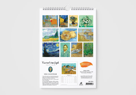 Vincent Van Gogh 2026 Wall Calendar