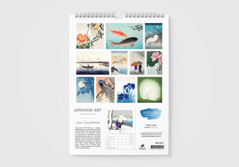 Japanese Art by Ohara Koson 2026 Wall Calendar