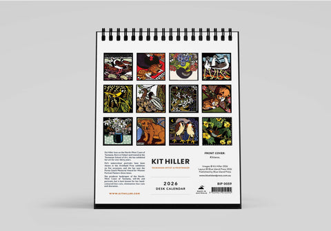 Kit Hiller 2026 Desk Calendar