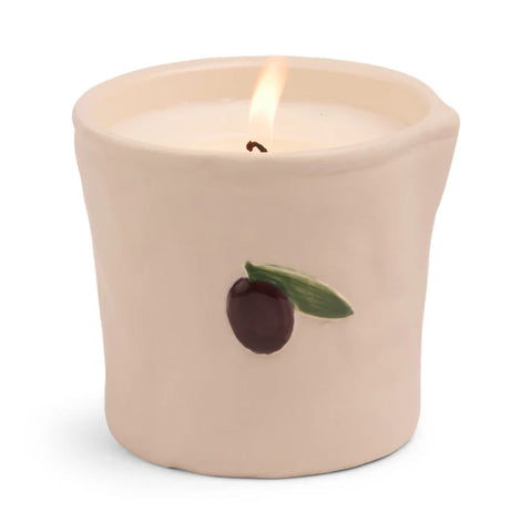 Ceramic Bistro Candle - Fig & Olive