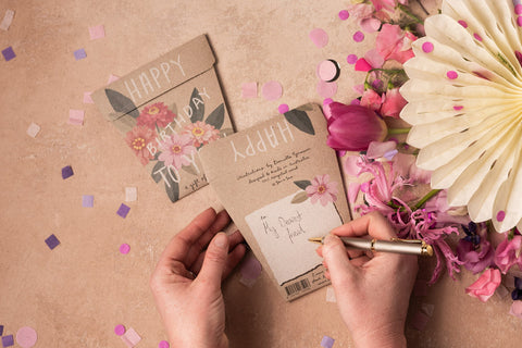 Happy Birthday Zinnia Gift of Seeds