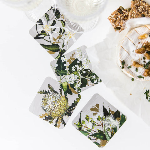 White Collection Drink Coasters