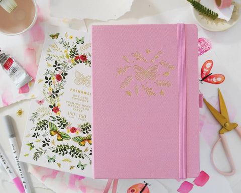 Blushing Pink Dot Grid Journal