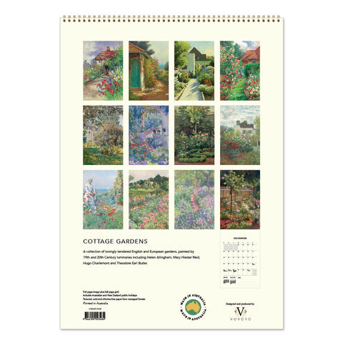 Cottage Gardens Medium Calendar 2027