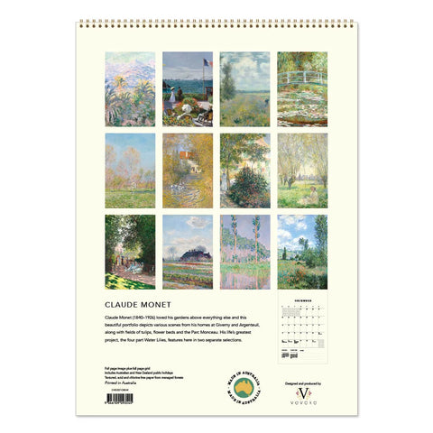 Monets Gardens Medium Calendar 2027