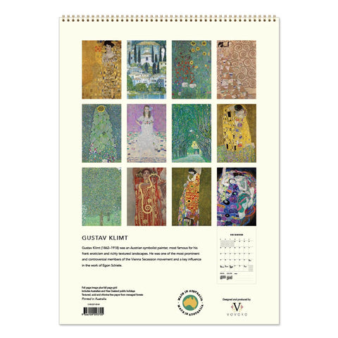 Klimt Calendar 2027