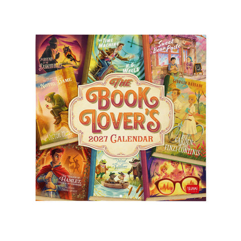 2027 Square Wall Calendar - Book Lover's
