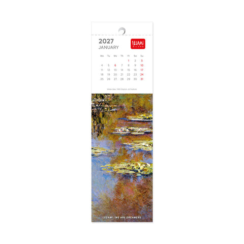 2027 Bookmark Calendar - Claude Monet