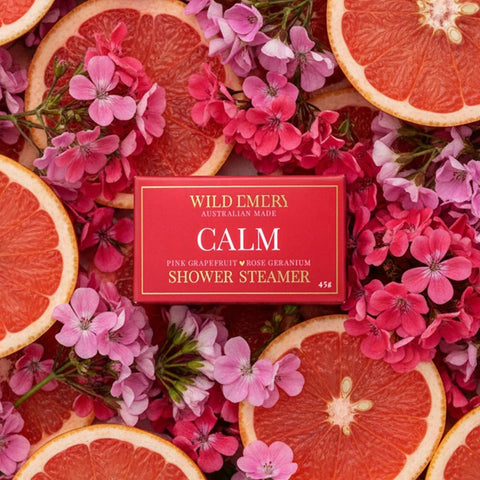Calm Shower Steamer | Pink Grapefruit x Rose Geranium