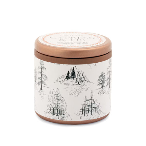 Cypress & Fir Holiday Candle 3oz. | White