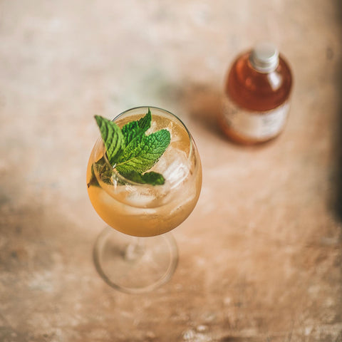 White Peach Shrub Syrup