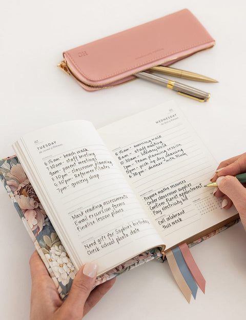2027 Day to Page Small Planner - Regency Bloom