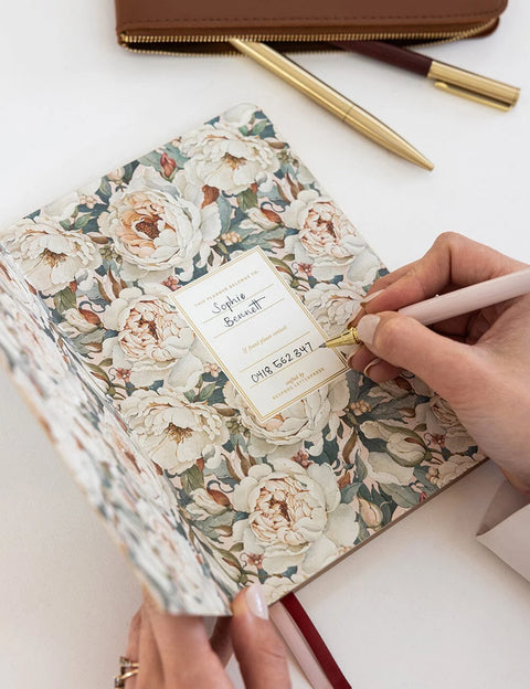 2027 Weekly Planner Notebook - Heritage Roses