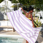 Large Beach Towel Lombok Lilac - Cabana Light Collection