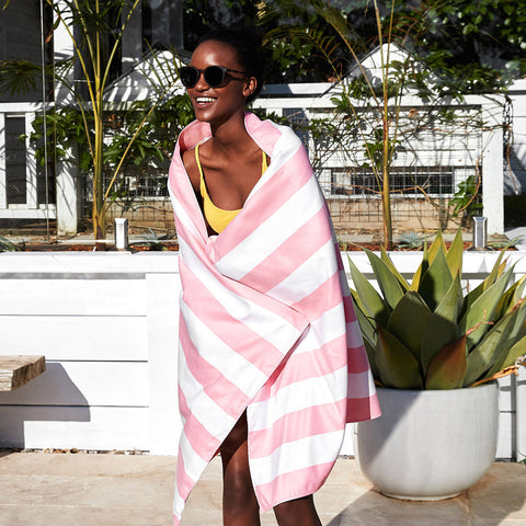 Extra Large Beach Towel Malibu Pink - Cabana Light Collection