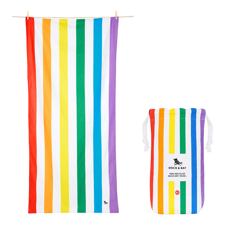 Extra Large Beach Towel Rainbow Skies - Summer Collection