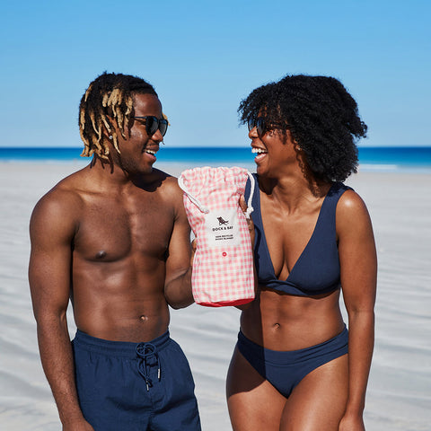 Extra Large Strawberries & Cream Picnic Blanket