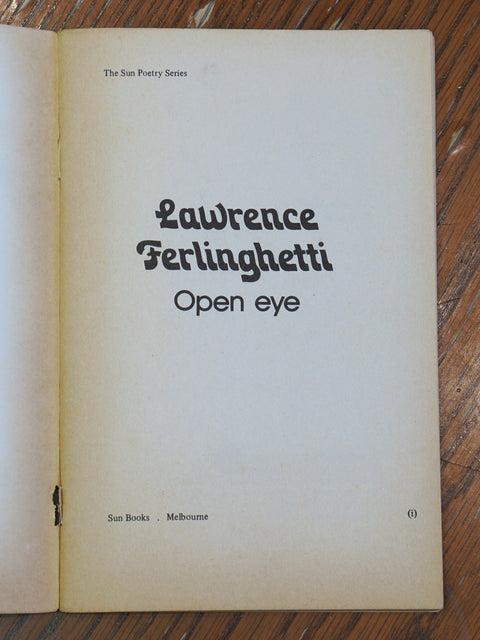 Open Head & Open Eye (SIGNED First Edition)
