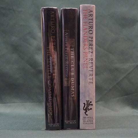 The Flanders Panel, The Club Dumas, The Seville Communion (Trio of English First Editions)