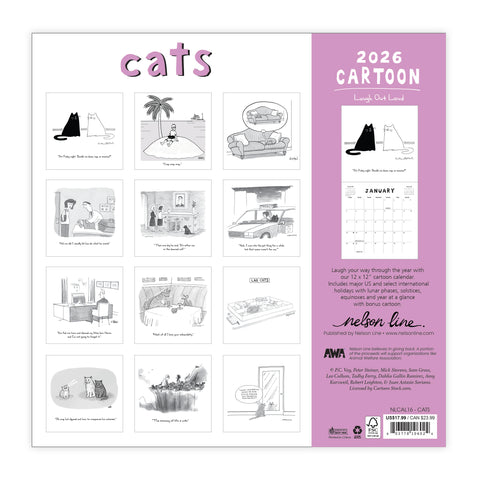 New Yorker Cats Calendar 2026