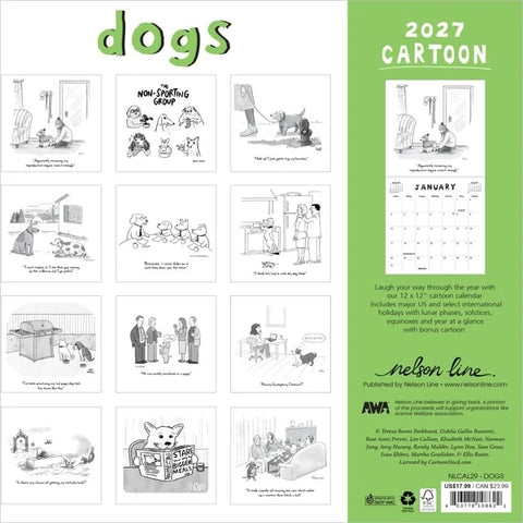 New Yorker Dogs Calendar 2027