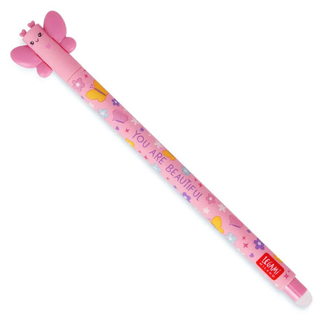 Butterfly Erasable Pen - Pink Ink