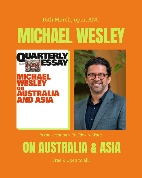 Meet the author - Michael Wesley