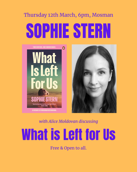 Book Launch - What Is Left For Us by Sophie Stern