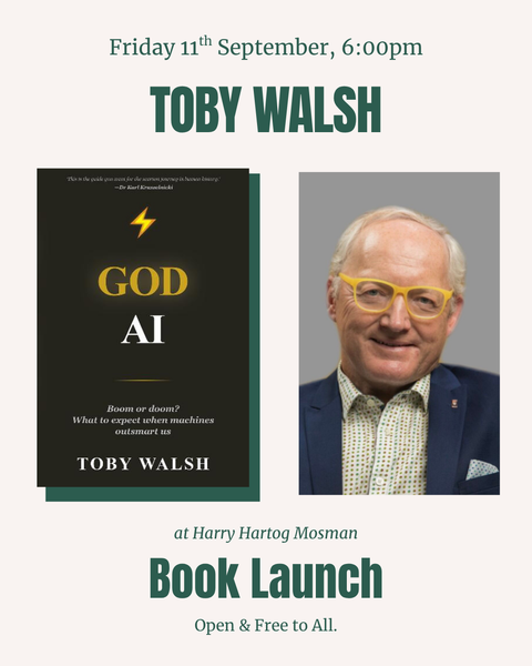 Book Launch with Toby Walsh