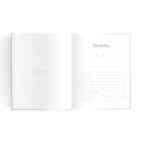 Mini Baby Book Sage