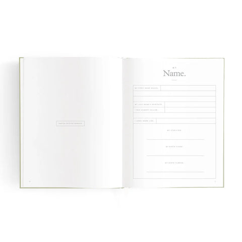 Mini Baby Book Sage