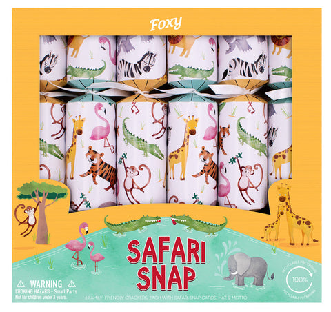 Safari Snap Cracker Set of 6