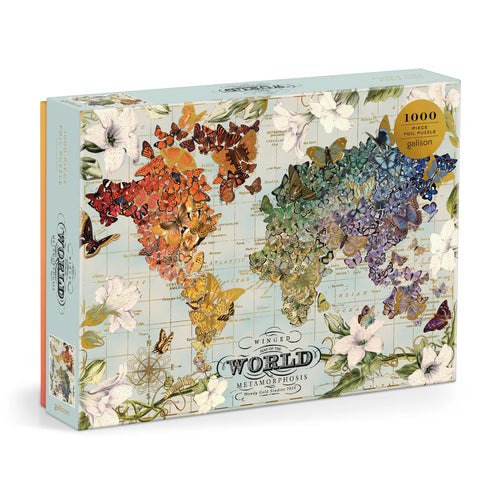 Wendy Gold Winged Metamorphosis Foil Puzzle 1000pc