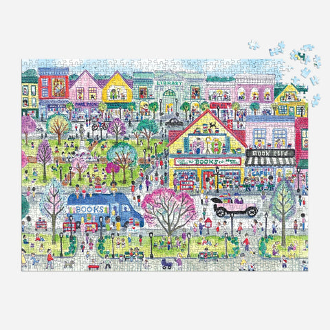 Michael Storrings Book Town Puzzle 1000pc