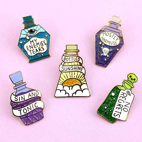 Bottled Sunshine Lapel Pin