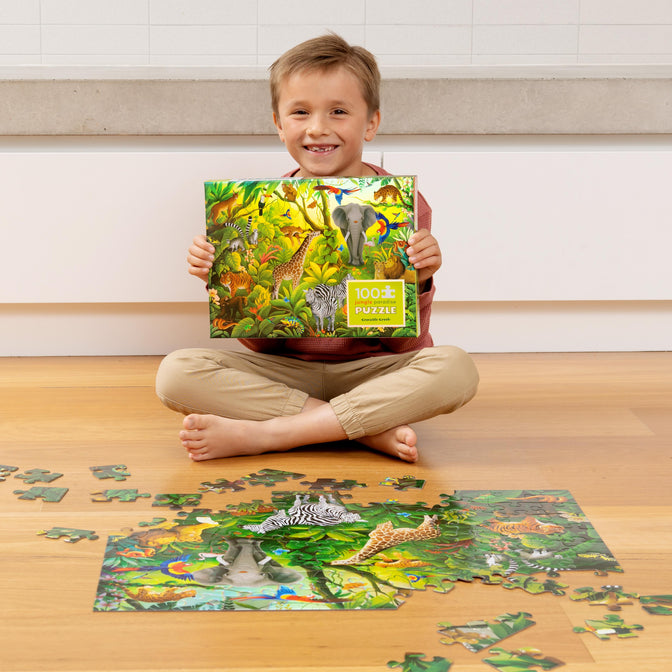 Jungle Paradise Holographic Puzzle 100 Piece