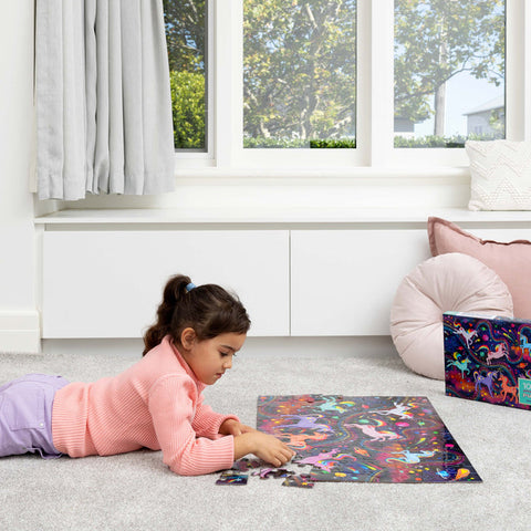 Unicorn Galaxy Holographic Puzzle 100 Piece