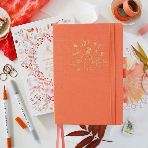 Peach Nectar Dot Grid Journal