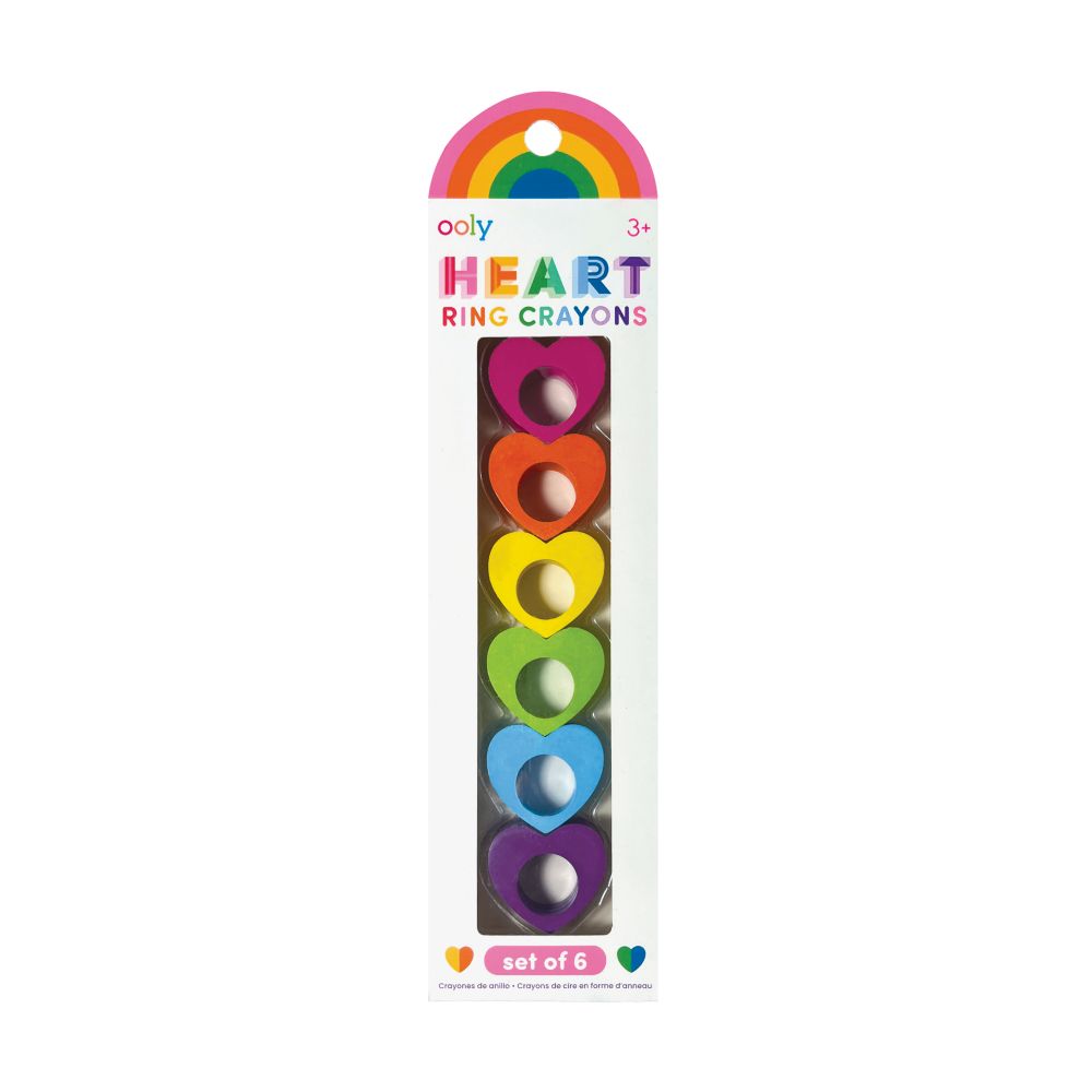 Heart Ring Crayons Set of 6