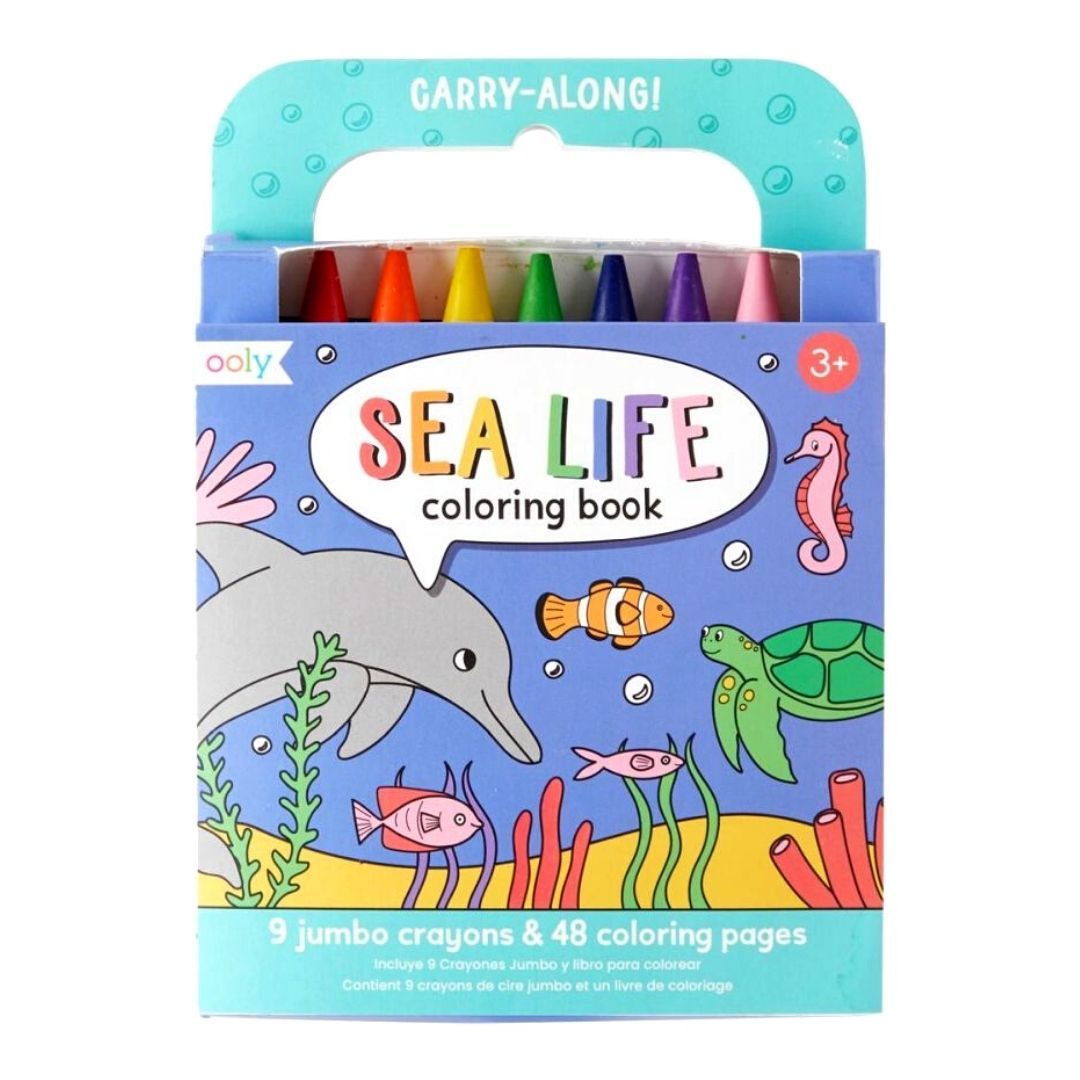 Sea Life Carry Along Colouring Book