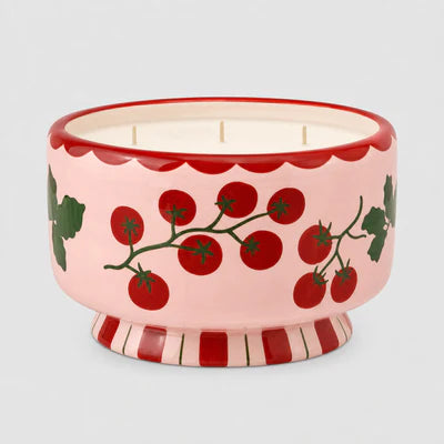 A dopo 24 oz Ceramic Tomato Vine Candle - Heirloom Tomato