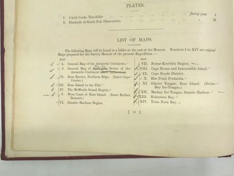 British (Terra Nova) Antarctic Expedition, 1910-1913: Report on the Maps and Surveys. (First Edition)