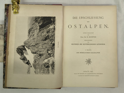 Die Erschliessung der Ostalpen, 3 Volumes (First Edition)