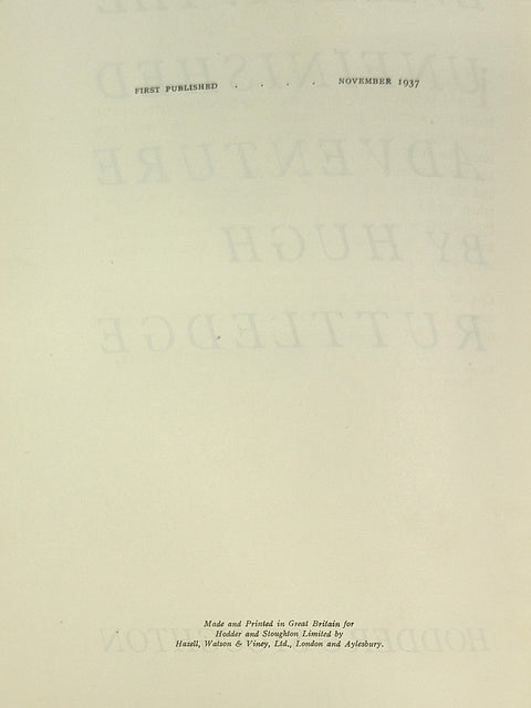 Everest: The Unfinished Adventure (First Edition)